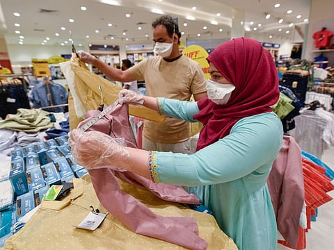 Family shops for their chidlren at Lulu Hypermarket in Al Qusais, Dubai, Photo: Ahmed Ramzan/ Gulf News