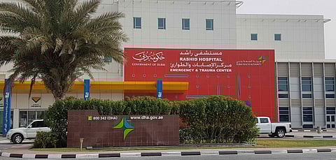Rashid Hospital in Dubai. The emergency department at all health ministry hospitals, as well as five health centers will be working round the clock.