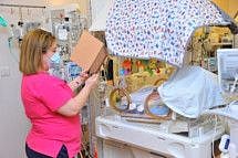 Baby Zeina at the Abu Dhabi Corniche Hospital's NICU.