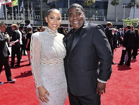 Megan Wollover and Tracy Morgan arrive at the ESPY Awards on July 10, 2019, in Los Angeles.