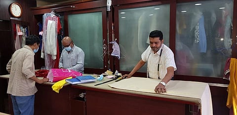 Mohmmad Nasir Kha at Dream Girl Tailors, Satwa