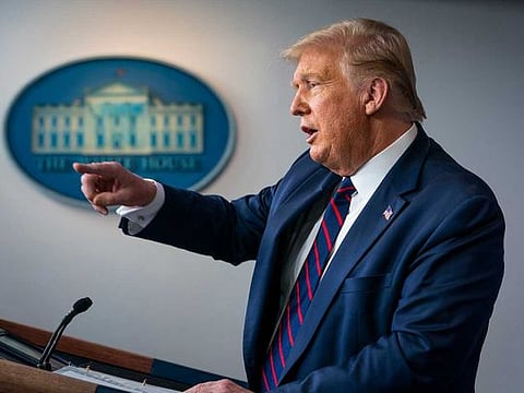 US President Donald Trump 