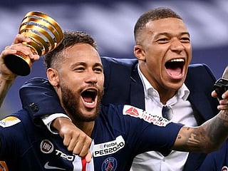 Pictures: Paris St-Germain complete domestic treble in France with League Cup win