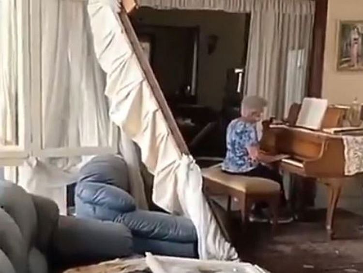 Playing piano