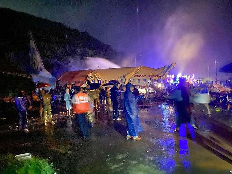 Air India plane from Dubai crashes at Kozhikode Airport