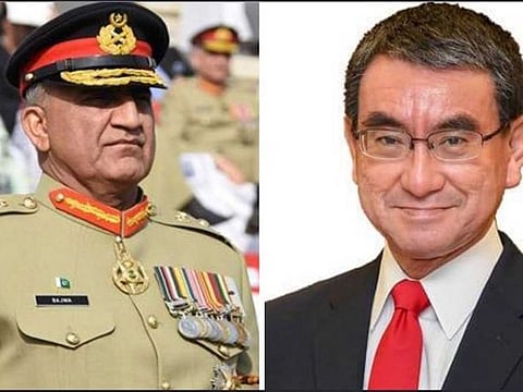 Pakistan Army Chief General Qamar Javed Bajwa had a video conversation with Defence Minister of Japan, Kono Taro.