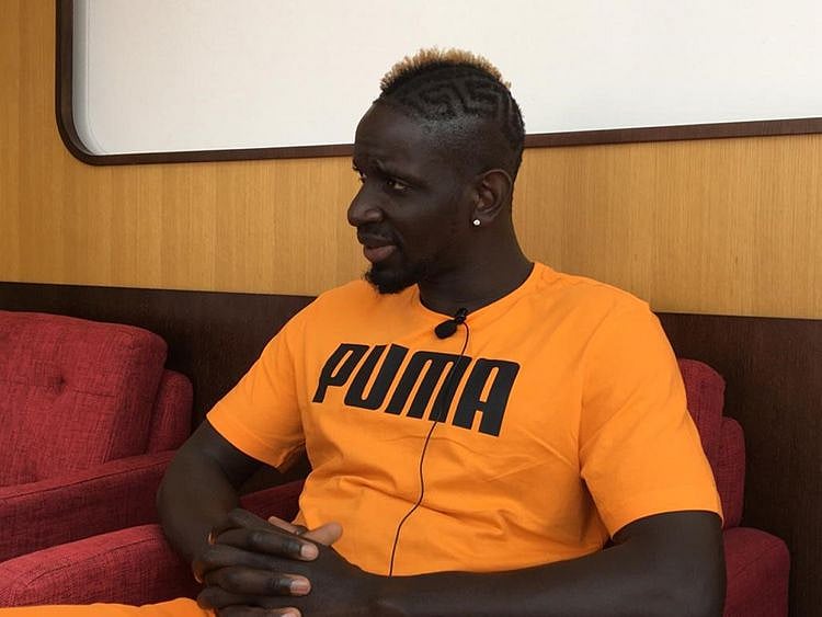 Mamadou Sakho speaks at the Fifa Medical Centre of Excellence in Dubai 