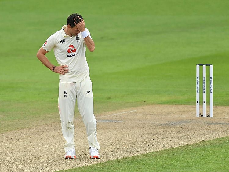 James Anderson struggled against Pakistan