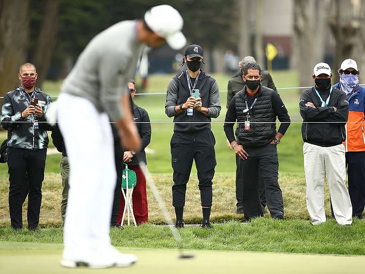 NBA star watches Collin Morikawa in action at the PGA Championship