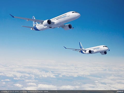 Airbus A220-100 and A220-300 [Illustrative image]