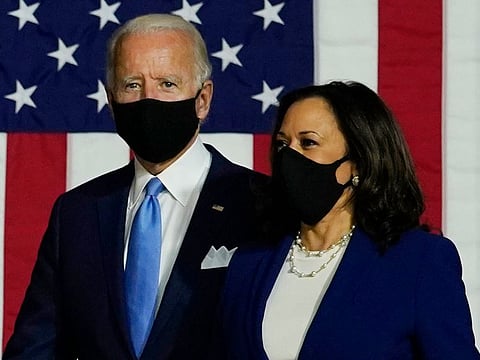 US presidential candidate Joe Biden and running mate Kamala Harris.