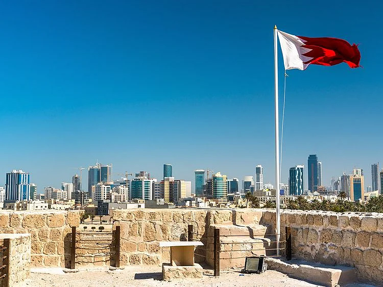 Stock Bahrain Manama skyline 