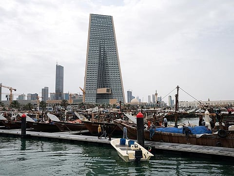 A view of Kuwait City skyline.