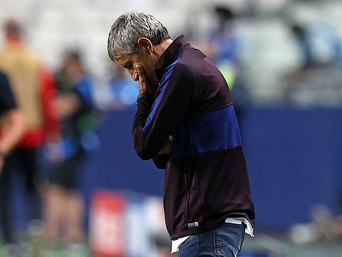 Barcelona coach Quique Setien