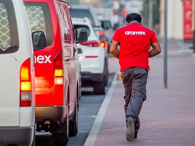 Stock Aramex courier Dubai