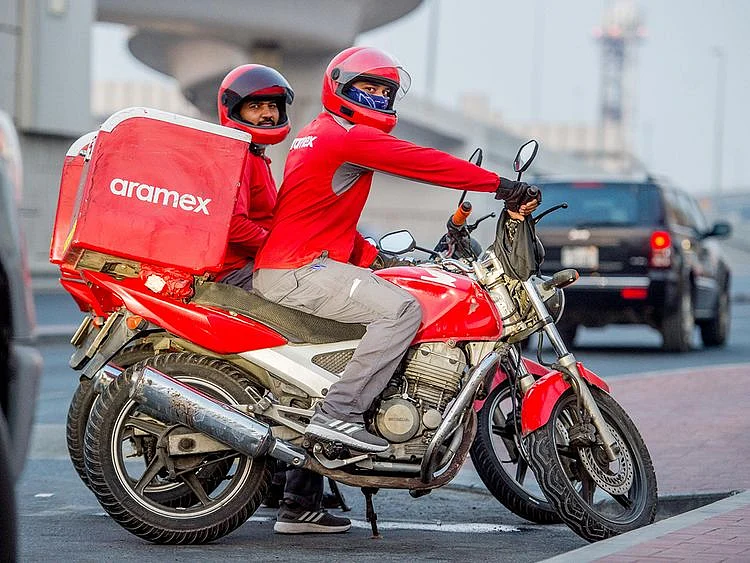 Stock Aramex courier Dubai
