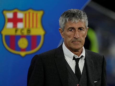 Barcelona have sacked coach Quique Setien.