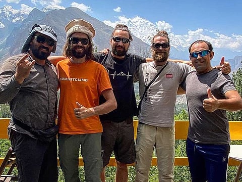 A German group is among the first to climb Pakistan's mountains after COVID-19 restrictions eased.