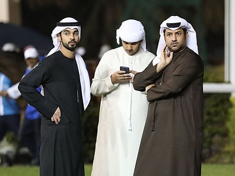  Helal Alalawi, right, claimed a slice of history at France’s Vichy-Bellerive Hippodrome on Saturday.