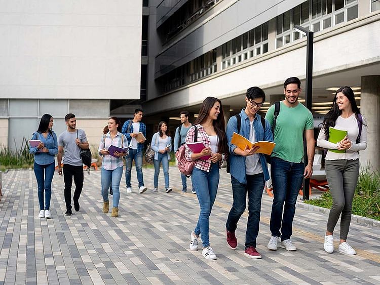 Stock University students campus
