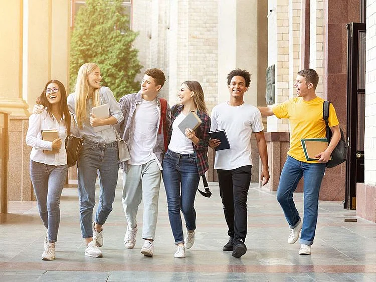 Stock University students campus