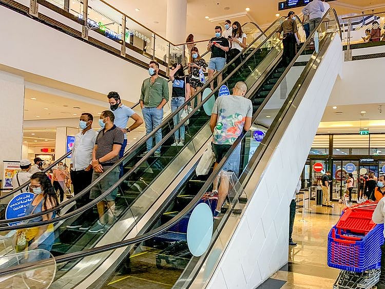 Stock shopping Dubai mall of the emirates