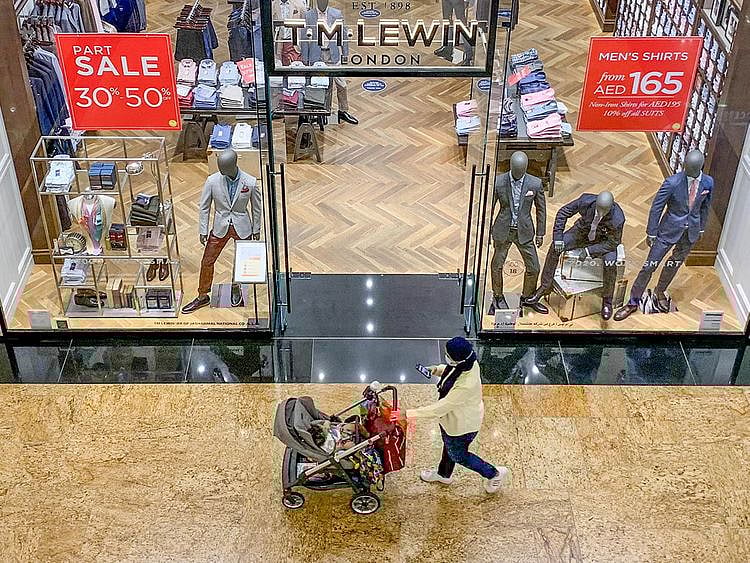 Stock shopping Dubai mall of the emirates