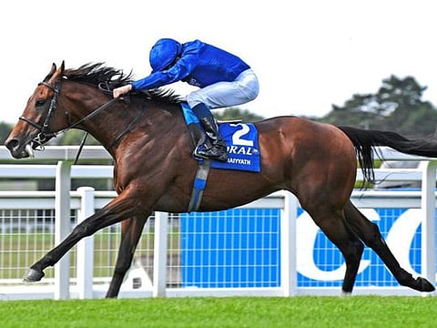 Godolphin’s Ghaiyyath decimated a small but quality field to win the Group 1 Juddmonte International Stakes today.