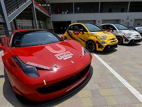 The fast and furious line up at Dubai Autodrome... A deal for a 40 per cent stake sale will be quite handy for Union Properties.