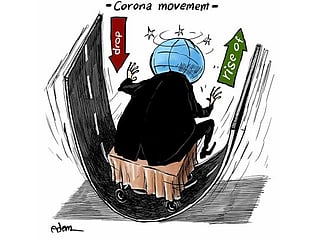 Cartoons: Covid-19 cases fluctuate as the world grapples with pandemic