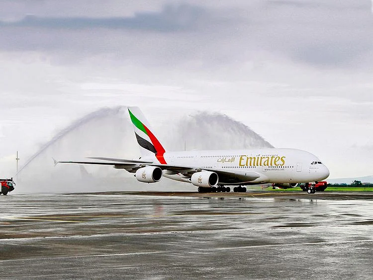 Emirates A380 made a one-off service to Clark International Airport on Wednesday, becoming the first commercial flight, utilizing the aircraft, to operate to the Luzon-based airport