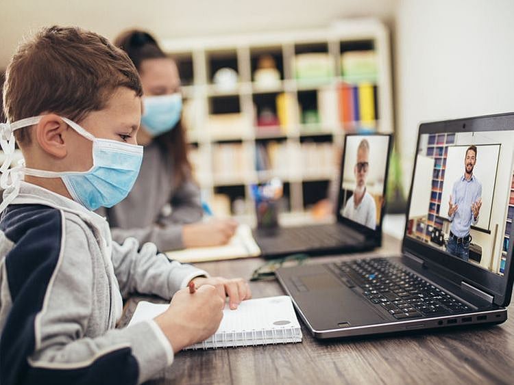 Stock e-learning home school online