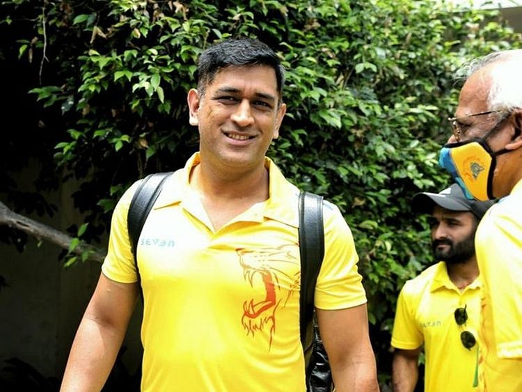 Chennai Super Kings skipper MS Dhoni arrives at the airport