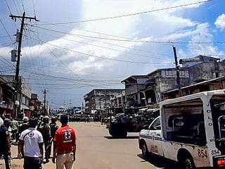 Suicide bombers strike in Southern Philippines : Aftermath of the attack in Sulu province 