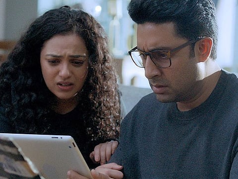 Bollywood actor Abhishek Bachchan and Nithya Menon in the first season of 'Breathe: Into The Shadows'