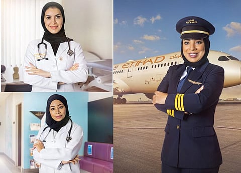 Clokwise from top left: Eman Al Hayayi, Rasha Almusallami  and Gadah Al Hadrami.