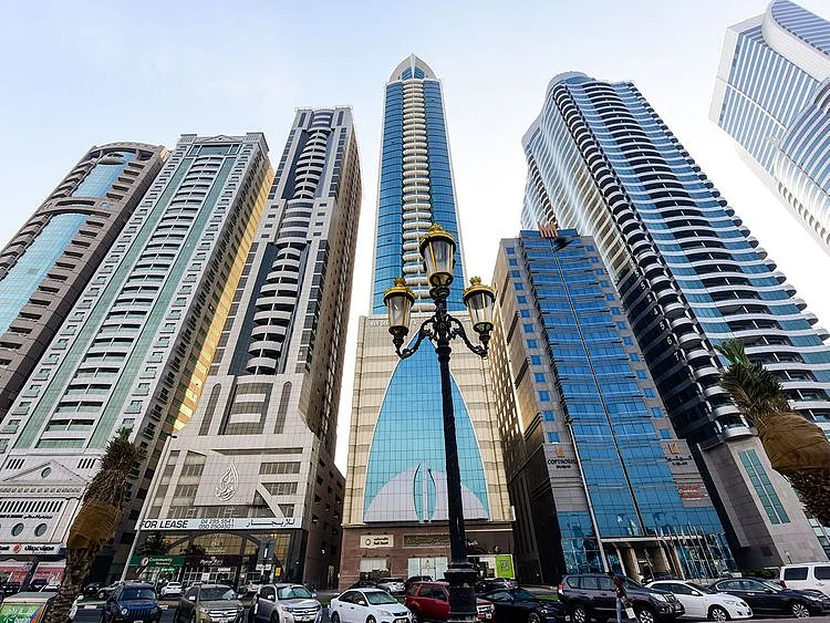 Stock Sharjah skyline