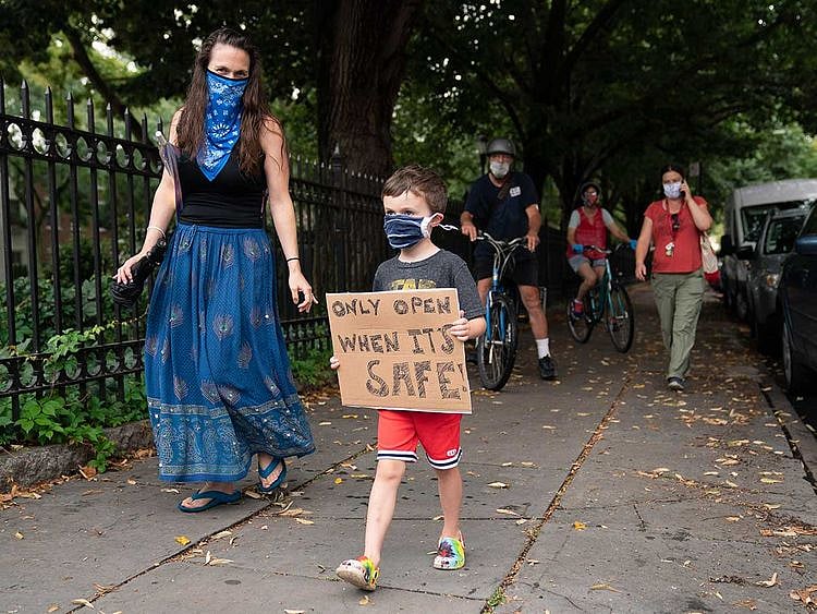 new York school protest