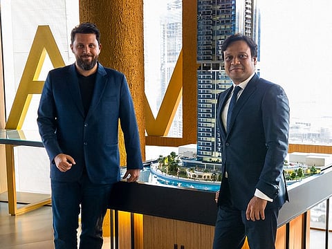 Saleh Tabakh, Head of Sales, MAG with Porush Jhunjhunwala, CEO of Banke