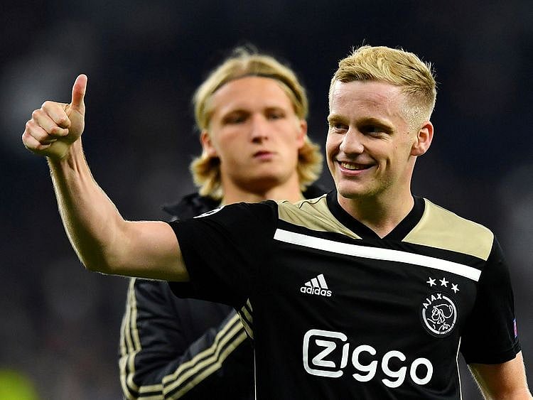 Manchester United's new signing Donny van de Beek