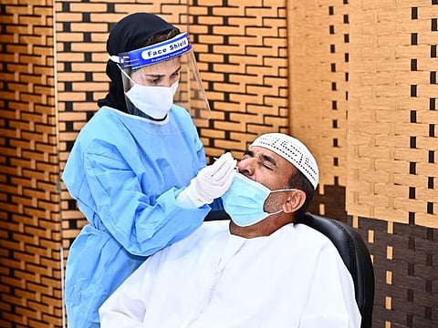 Covid testing residents of UAE