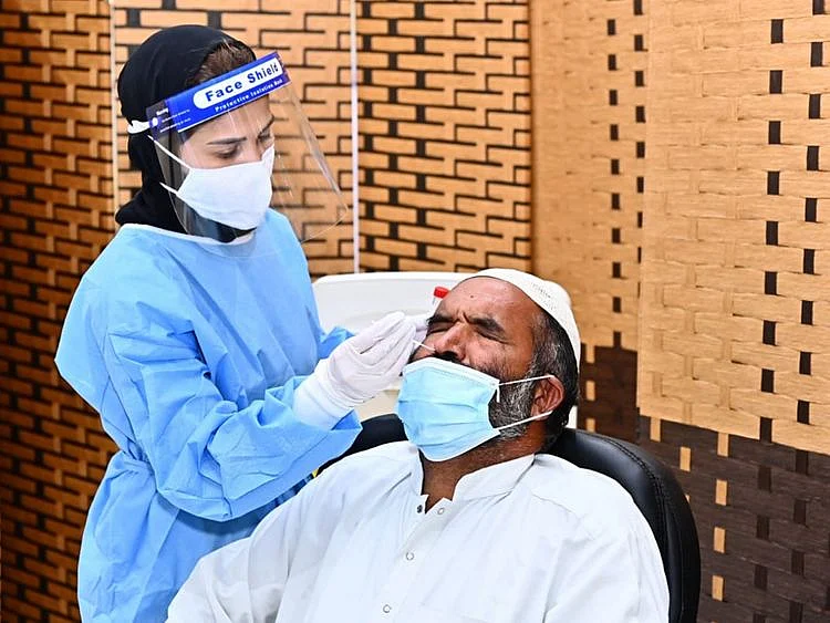 Stock Covid testing UAE