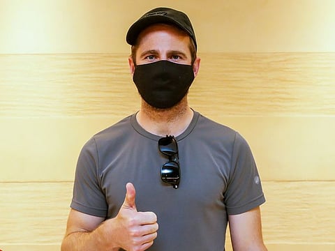 Kane Williamson checks in to the Sunrisers Hyderabad hotel in Dubai