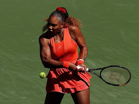 Serena Williams progressed at the US Open