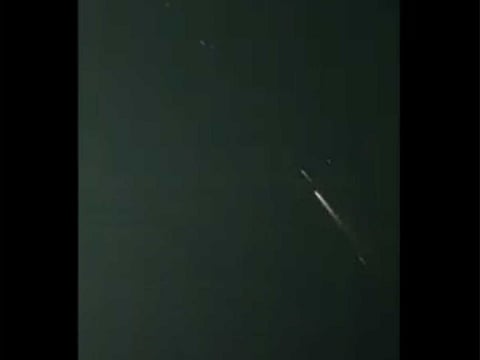 On Saturday night, residents in Ras Al Khaimah saw a trail of light shooting across the sky, which turned out to be a satellite belonging to a SpaceX mission. 