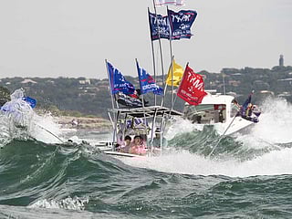 Several boats sink at Donald Trump parade on Texas lake