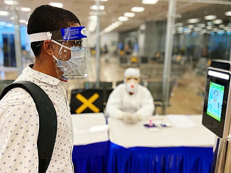 Stock India airport passengers