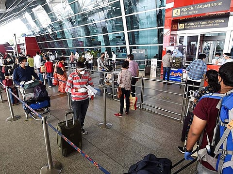 Passengers at Indian airport. Picture used for illustrative purposes only.