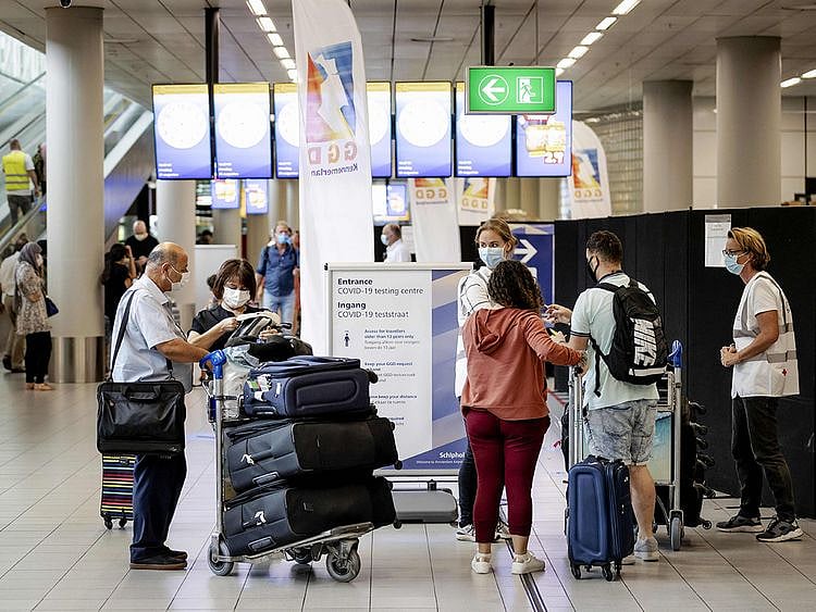 Stock airport passengers