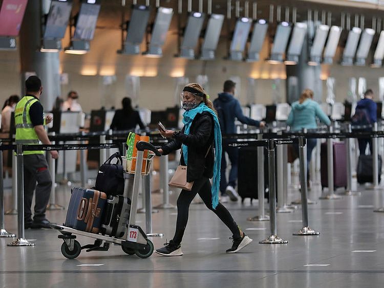 Stock airport passengers